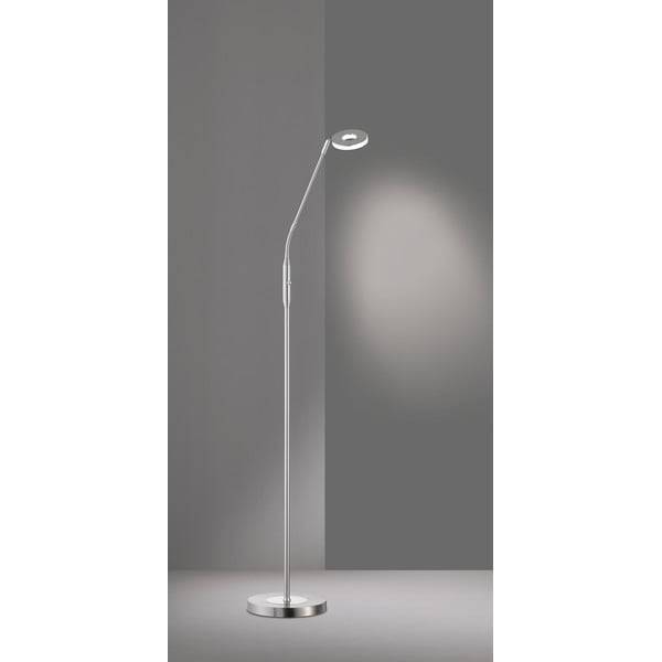 Pastatomas šviestuvas sidabrinės spalvos LED su pritemdymo funkcija (aukštis 150 cm) Dent – Fischer & Honsel-image-1