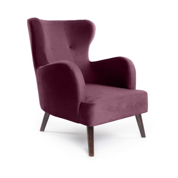 Iš velveto krėslas violetinės spalvos su atlošu Noemye – Bonami Selection