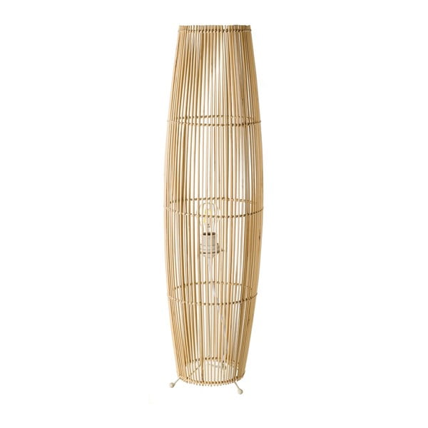 Pastatomas šviestuvas natūralios spalvos su bambukiniu gaubtu (aukštis 88 cm) Natural Way – Casa Selección
