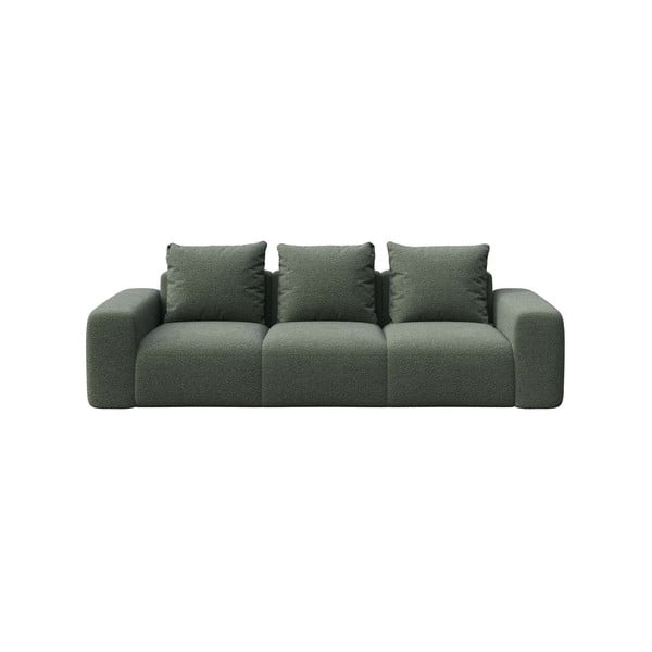 Sofa žalios spalvos iš boucle 287 cm Feiro – MESONICA