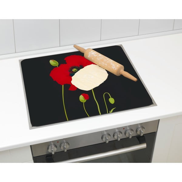 Viryklės sieninis dangtis iš grūdinto stiklo 50x56 cm Poppy - Maximex-image-2