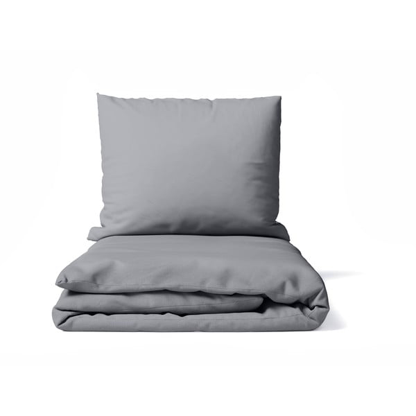 Iš mikrosatino dvigulė/itin ilga patalynė pilkos spalvos 200x220 cm Basic – Bonami Essentials