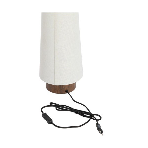 Kreminės spalvos iš metalo stalinis šviestuvas (aukštis 42 cm) su tekstiliniu gaubtu Howie – Light & Living-image-4