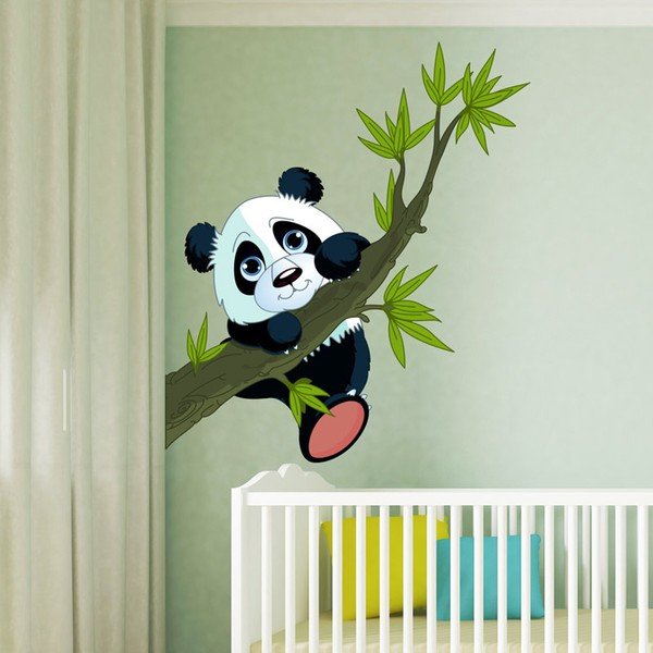 Sienų lipdukas Ambiance Panda On Branches-image-2