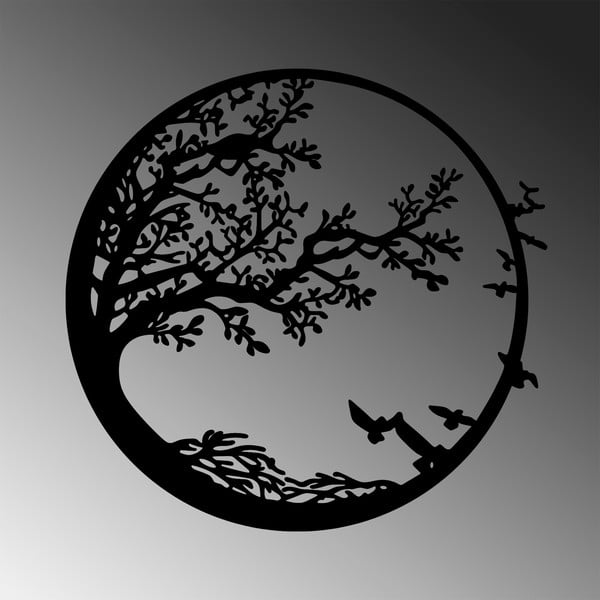 Metalinė sienų dekoracija 68x66 cm Tree - Wallity-image-4