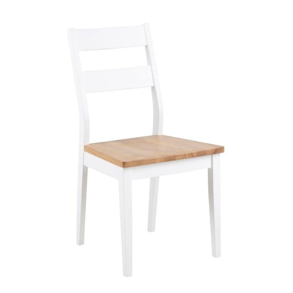 Ruda ir balta Actona Derri gumos ir ąžuolo valgomojo kėdė
