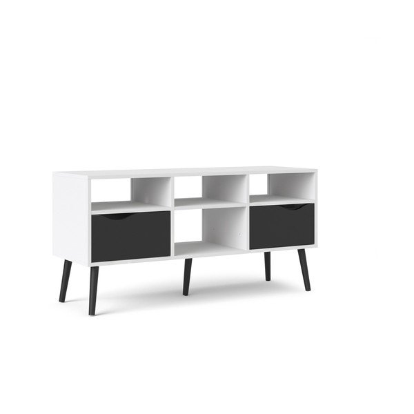 Juodai baltas televizoriaus staliukas Tvilum Oslo, 117 x 57 cm-image-3