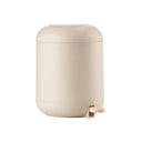 Smėlio spalvos iš plastiko šiukšliadėžė su pedalu 4 l Sensu – Zone