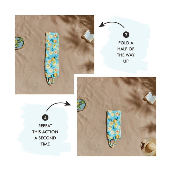 Žalias paplūdimio rankšluostis 150x75 cm Summer Fruits - Catherine Lansfield-image-2