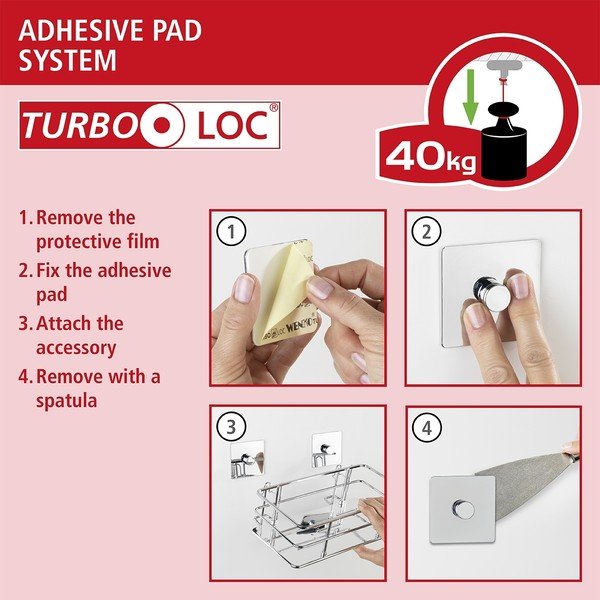 Juodas laikiklis virtuviniams rankšluosčiams Weko Turbo-Loc® Gala, plotis 30,6 cm-image-1