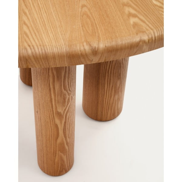 Apvalios formos valgomojo stalas iš uosio ø 120 cm Mailen – Kave Home-image-2