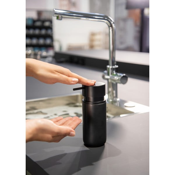 Juodos keramikinis muilo dozatorius Wenko Black Outdoor Kitchen Silo-image-2