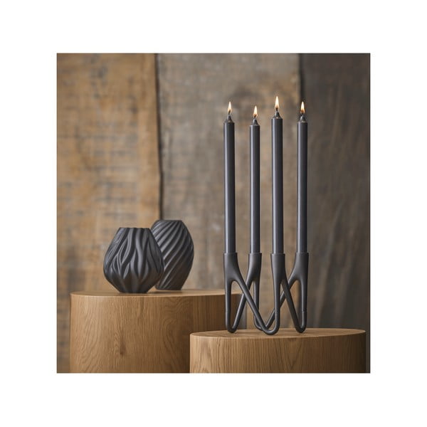 Juoda porcelianinė vaza Morsø River, aukštis 16 cm-image-4