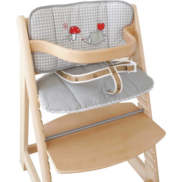 Vaikiškos maitinimo kėdutės pagalvėlė pilkos spalvos Adam & Eule – Roba