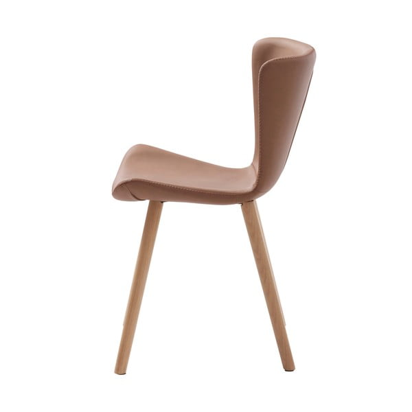 Rudos spalvos iš metalo valgomojo kėdės 2 vnt. Teslin – Unique Furniture-image-3
