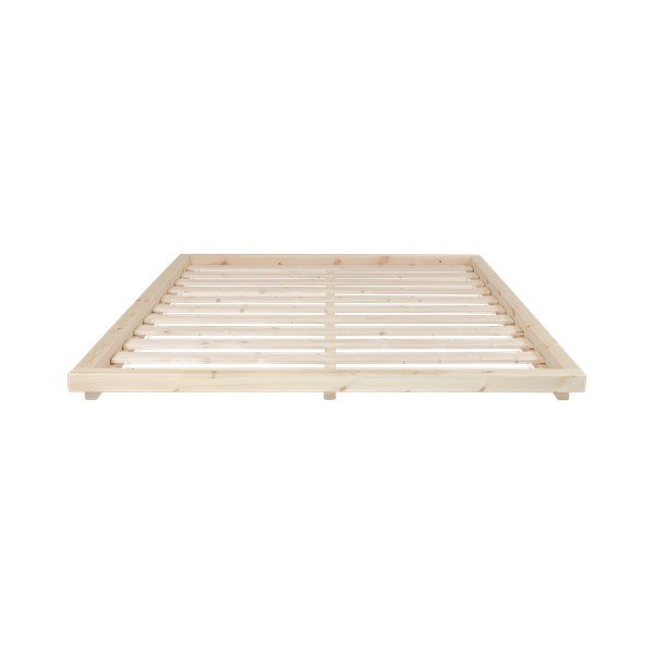 Pušies medžio dvigulė lova su čiužiniu ir tatami "Karup Design Dock Double Latex Natural Clear/Natural", 140 x 200 cm-image-1