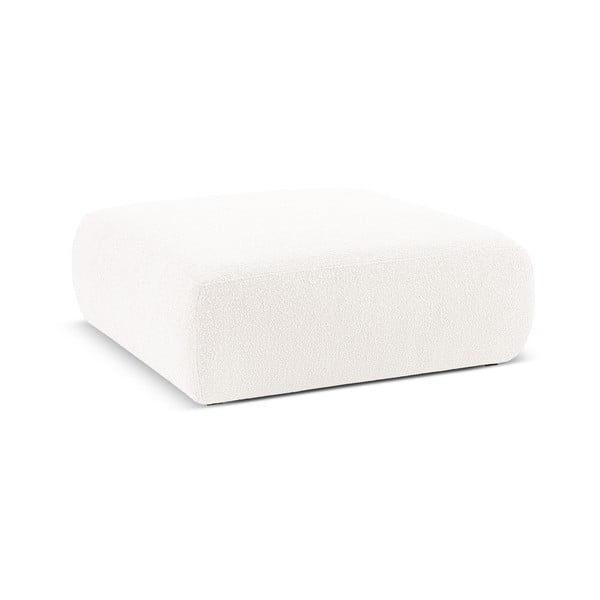 Pufas baltos spalvos iš boucle Molino – Micadoni Home-image-1
