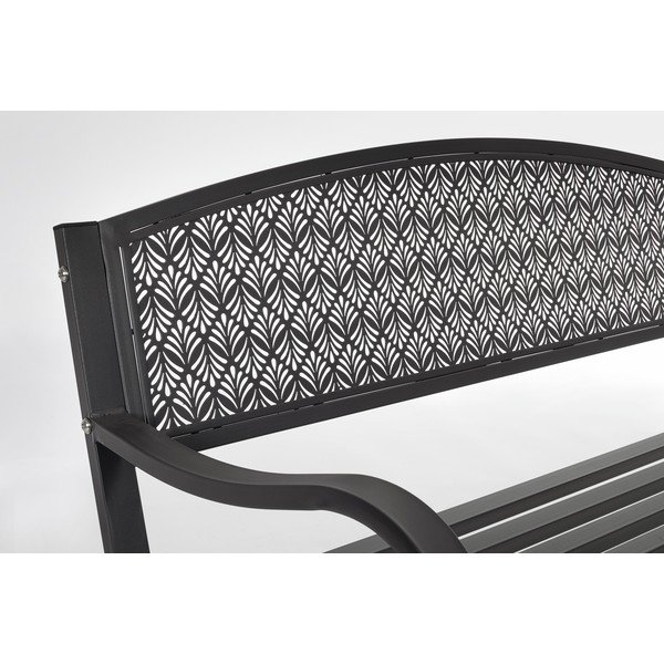 Antracito spalvos metalinis sodo suoliukas Lizette – Bizzotto-image-3