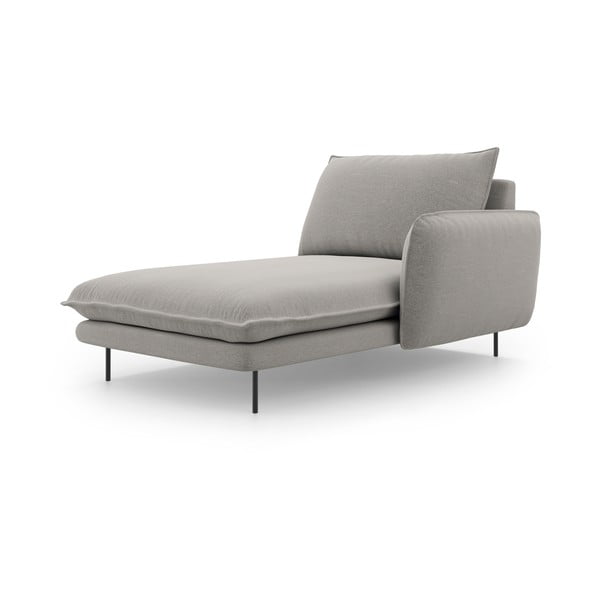 Šviesiai pilkos spalvos poilsio gultas Cosmopolitan Design Vienna, kampas dešinėje-image-3