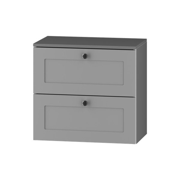 Žema/pakabinama spintelė po kriaukle pilkos spalvos 61,5x60 cm Senja – STOLKAR