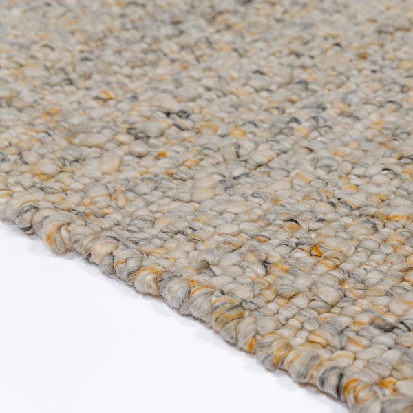 Rankų darbo geltonos spalvos/šviesiai pilkos spalvos kilimas 120x170 cm Finley – Flair Rugs-image-3