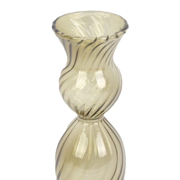 Žalia stiklo žvakidė PT LIVING Sūkurys, aukštis 17 cm-image-3