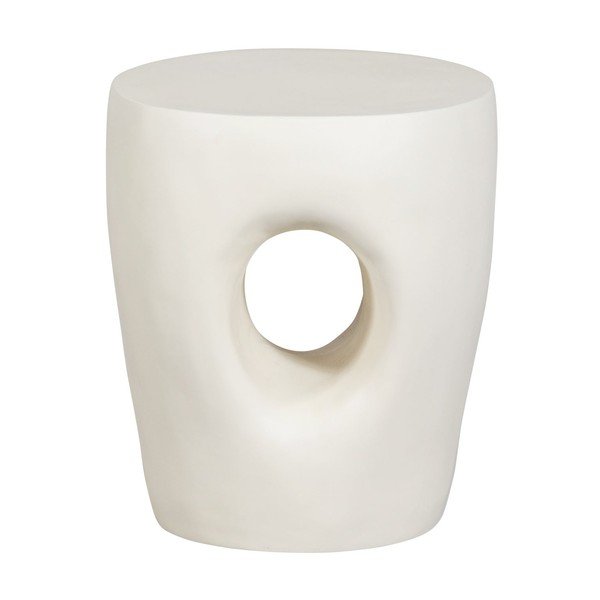 Iš plastiko apvalios formos sodo šoninis staliukas ø 40 cm Mica – WOOOD-image-2