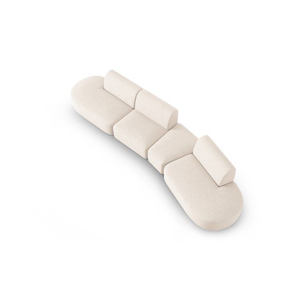 Sofa kreminės spalvos 412 cm Shane – Micadoni Home-image-3
