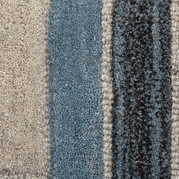 Pilkos ir mėlynos spalvos vilnonis kilimėlis Flair Rugs Russo, 60 x 230 cm-image-2