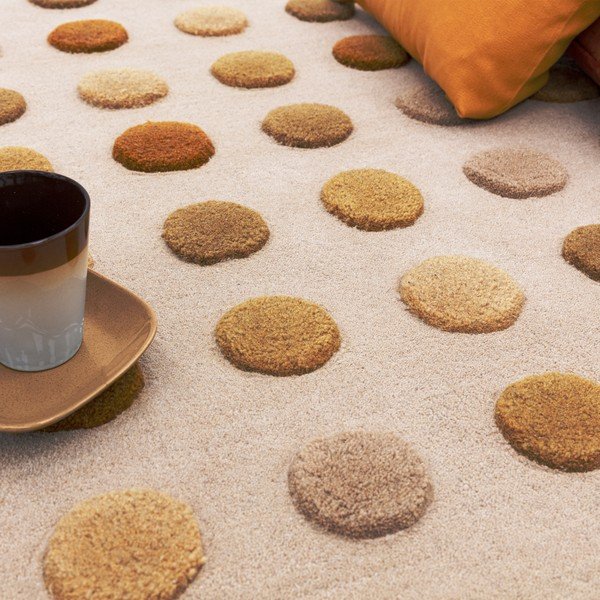 Rankų darbo iš vilnos kilimas geltonos spalvos 160x230 cm Dotty – Asiatic Carpets-image-2