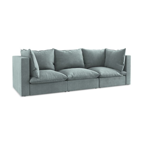 Mėlynos spalvos sofa 255 cm Manao – Makamii-image-3