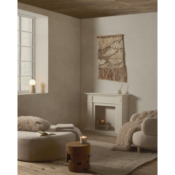 Smėlio spalvos stalinis šviestuvas (aukštis 31,5 cm) Okeni – Kave Home-image-4