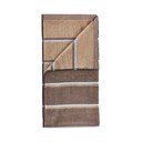 Rudos spalvos/smėlio spalvos iš medvilnės rankšluostis 50x100 cm Sauna – Zone