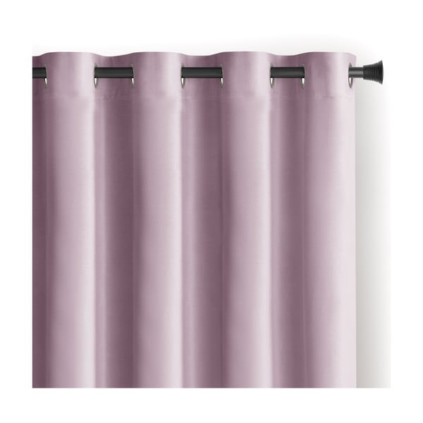 Šviesiai rožinės spalvos iš velveto pritemdymas (dalinis užtemimas) užuolaida 140x245 cm Eyelets – Restilo