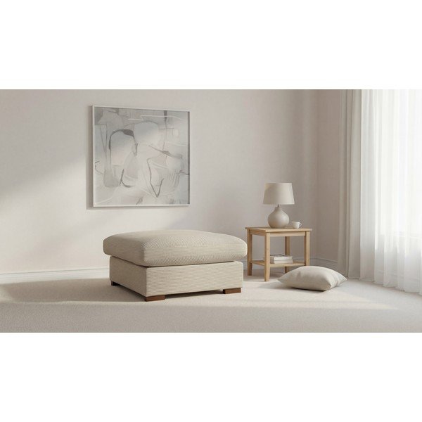 Pufas iš kordinio velveto smėlio spalvos Comfy – Scandic-image-4