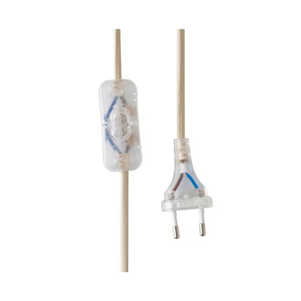 Baltos spalvos/smėlio spalvos iš polirezino stalinis šviestuvas (aukštis 58 cm) Shelley – Ellos Home-image-4