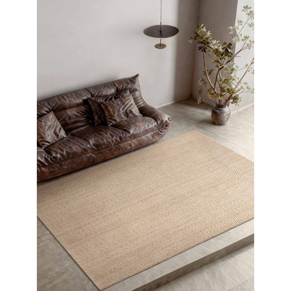 Rankų darbo natūralios spalvos iš džiuto kilimas 200x300 cm Mirabelle – Villeroy&Boch-image-1