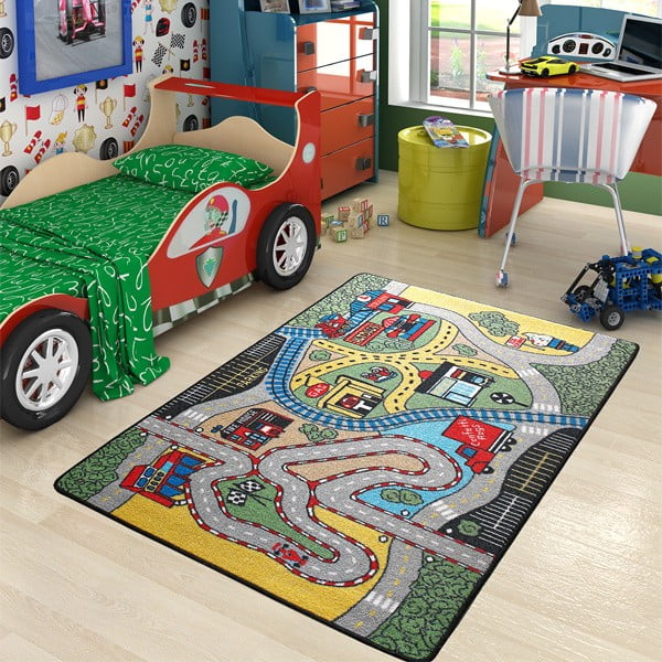 Vaikiškas kilimas Lenktynės, 100x150 cm