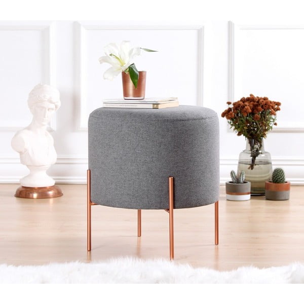 Pufas pilkos spalvos Copper – Artie-image-4