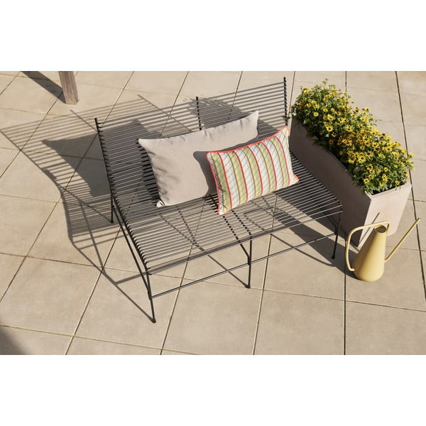 Metalinis sodo suoliukas juodos spalvos String – Hübsch-image-2