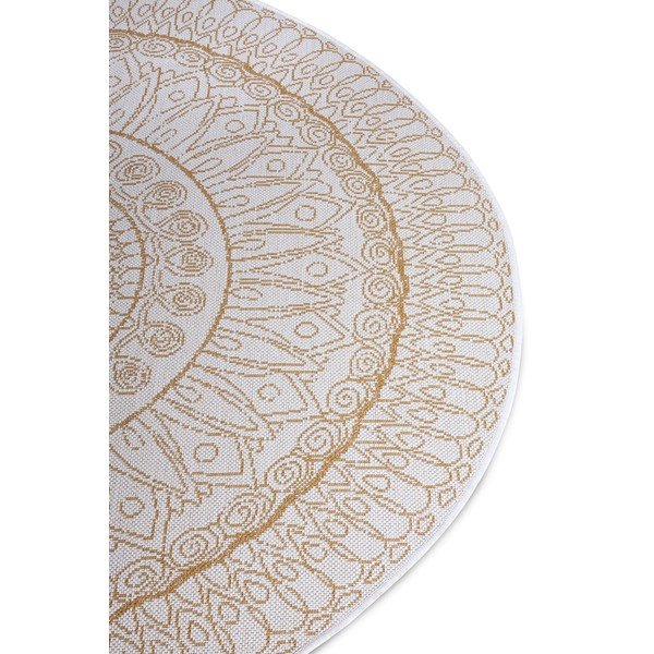 Apvalios formos kilimas kreminės spalvos ø 120 cm Spirit – Hanse Home-image-4
