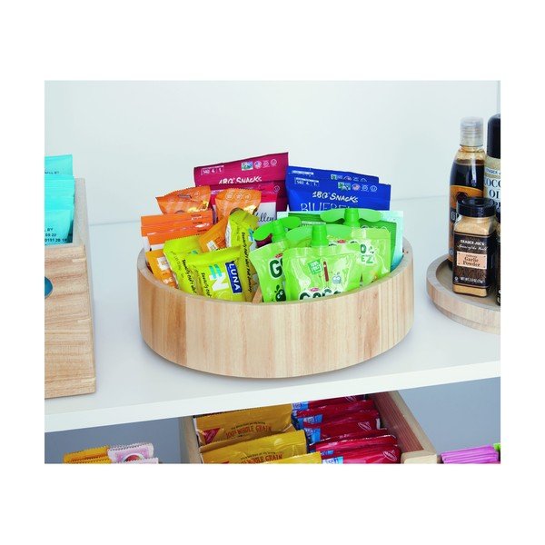 Pasukamas prieskonių indų organizatorius iš medienos Merry-go-round – iDesign/The Home Edit-image-1