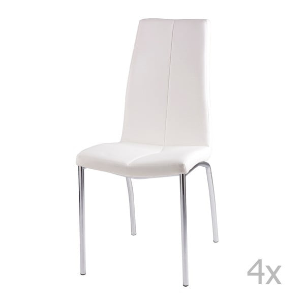 4 baltų valgomojo kėdžių rinkinys "Olga