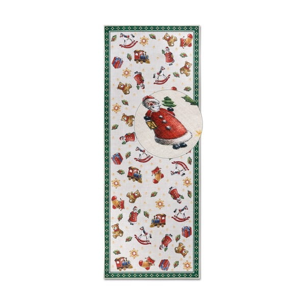 Kilimas žalios spalvos su Kalėdų motyvu 80x200 cm Green Christmas – Villeroy&Boch
