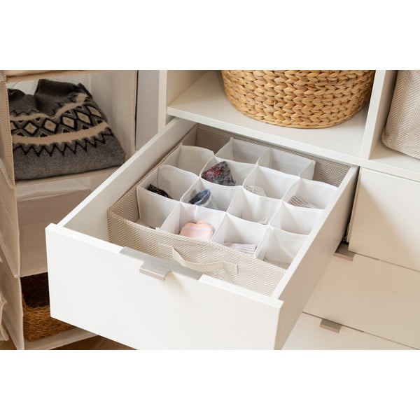 Iš tekstilės stalčių organizatorius Nancy – Compactor-image-1