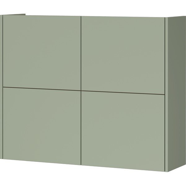Pilkai žalios spalvos matinis pakabinama spintelė 97x79x27 cm Binetto – Germania