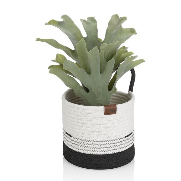 Baltos ir juodos spalvos krepšys Kela Hedda, ø 20 cm-image-1