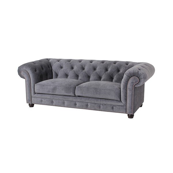 "Max Winzer Orleans Velvet" pilka sofa, 216 cm-image-3