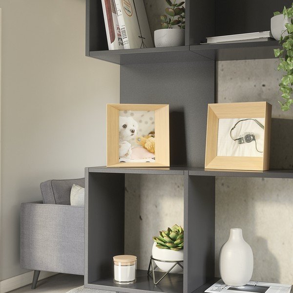 Pastatomas rėmelis iš medienos natūralios spalvos 20x20 cm Lookout – Umbra-image-1