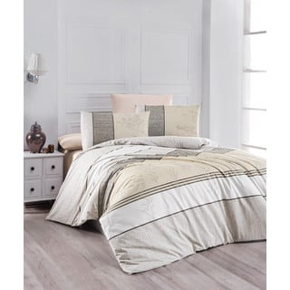 Viengulė patalynė smėlio spalvos iš medvilnės 140x200 cm Pine – Mijolnir